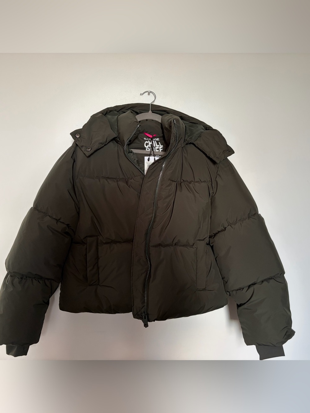 NWT Garage Chill Puffer Jacket in rosin green - S/M - Picture 5 of 16